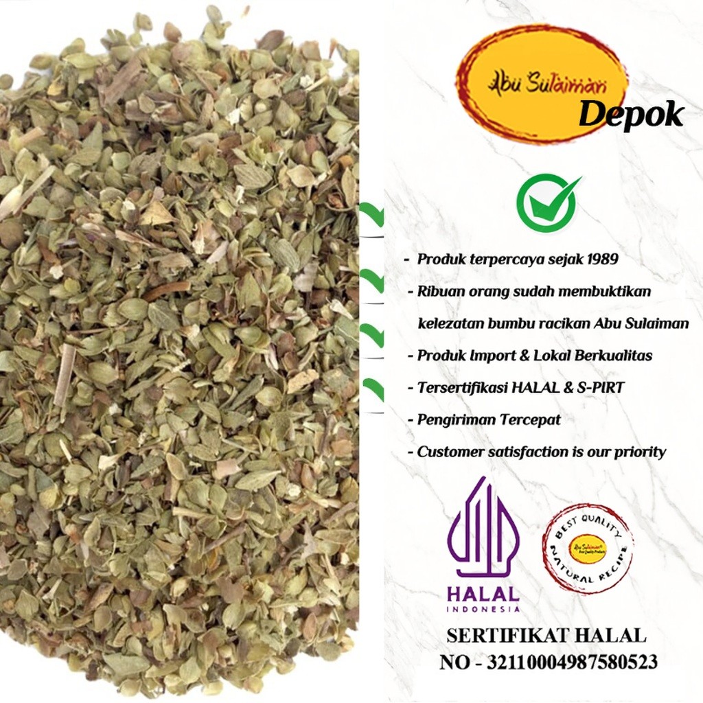 

DRIED OREGANO 250 GR / TURKISH OREGANO 250 GR / DAUN OREGANO 250 GR
