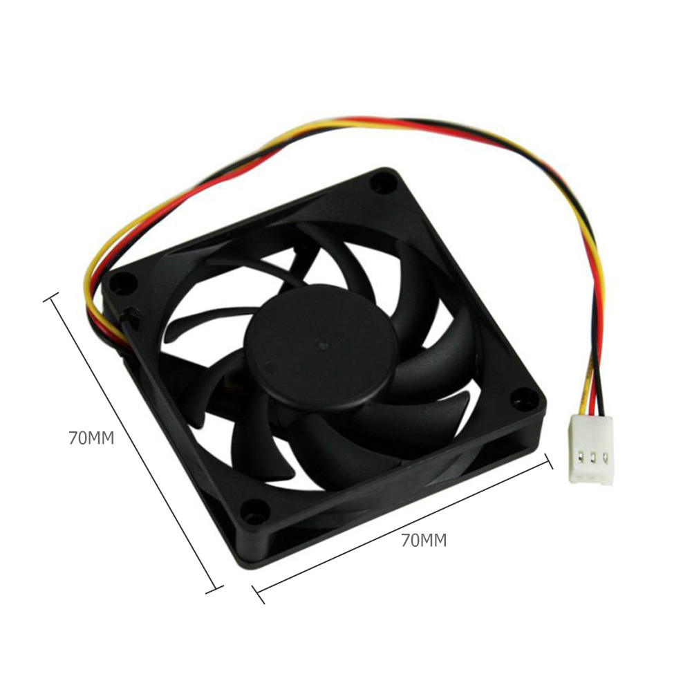 Quiet Radiator 70x70x15mm 12V Hydraulic Bearing Computer PC CPU Silent 3000RPM Cooling Case Fan