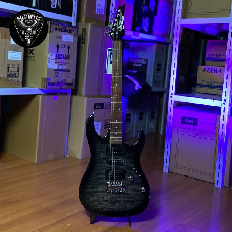 GITAR ELEKTRIK IBANEZ GIO GRX70QA BLACK SUNBURST