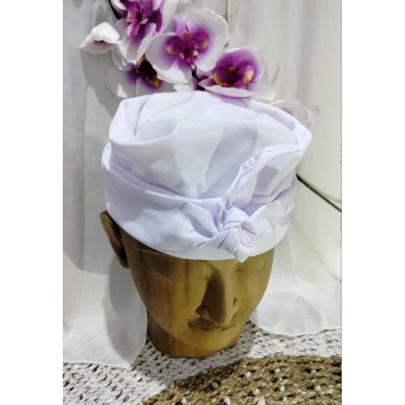 Udeng Mangku/Udeng Warna Putih Untuk Mangku/Udeng Blangkon