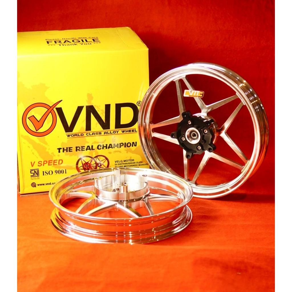 TERMURAH Velg VND V Speed PCX 160 ABS CBS Bintang Chrome Titanium RING 14 185 215