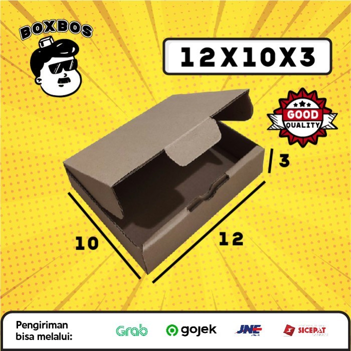 

12x10x3 CM Pizza KARDUS Corrugated Packaging Box packing Diecut