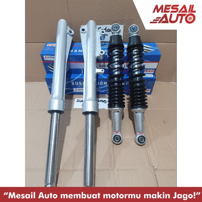 Paket As Shock Tabung Depan+Shockbreaker Belakang Suzuki Smash New Titan Smash 115 Titan PNP Shogun 