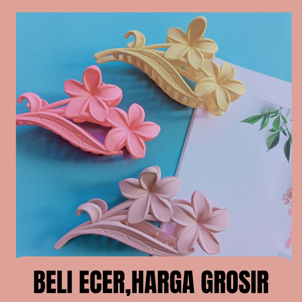Cod Jedai Bunga Panjang Doff / Jepit rambut / jepit bunga / jepit rambut / jedai / jepit salon
