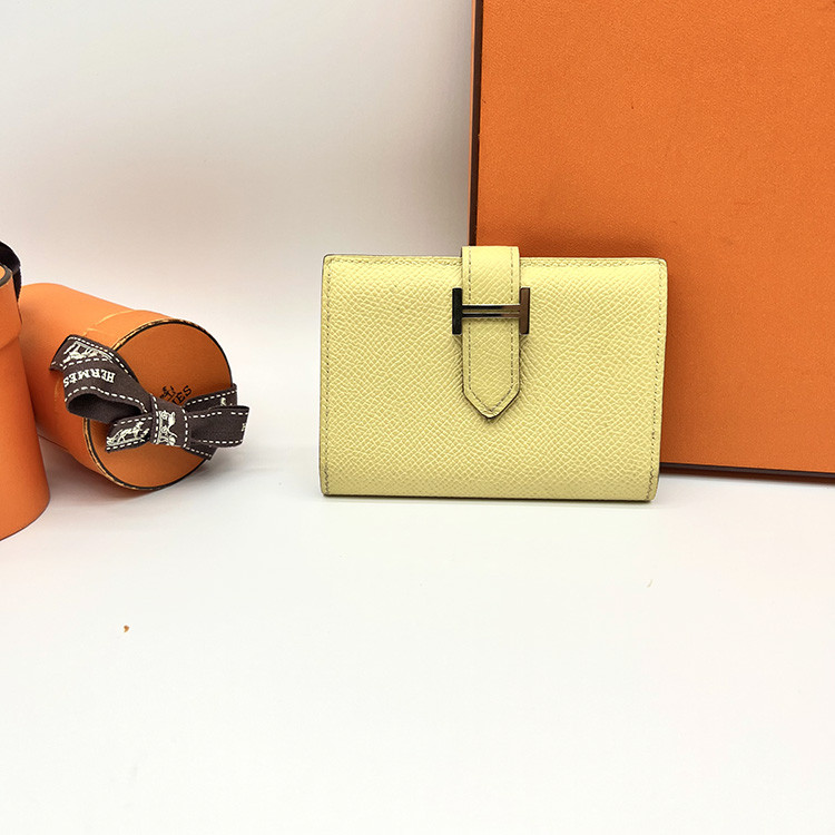 Hermes/Hermes Yellow Bear Wallet Kartu Kecil Tas