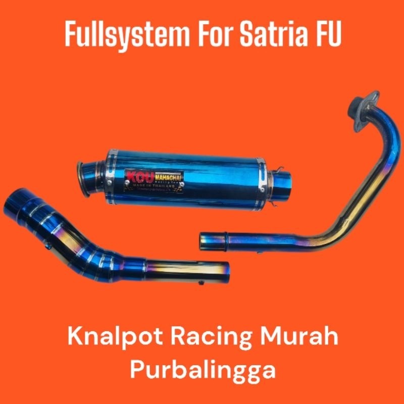 Knalpot Racing KOU Bluemoon Fullset Satria FU