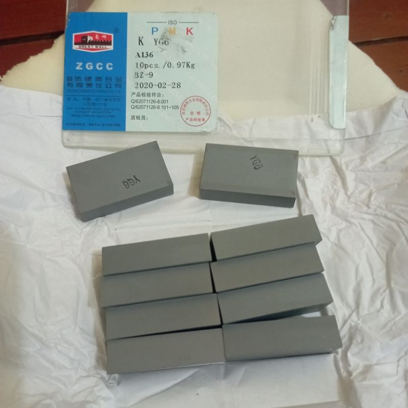 WIDIA YG6 KOTAK 10×20×36MM WIDIA  bor sumur pahat WIDIA  YG6 kotak