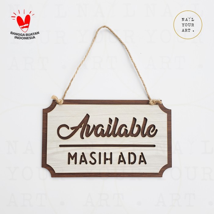 

RZ99 Gantungan Sign Cafe - AVAILABLE / MASIH ADA - Sign Kayu Kotak - AVAILABLE ONLY
