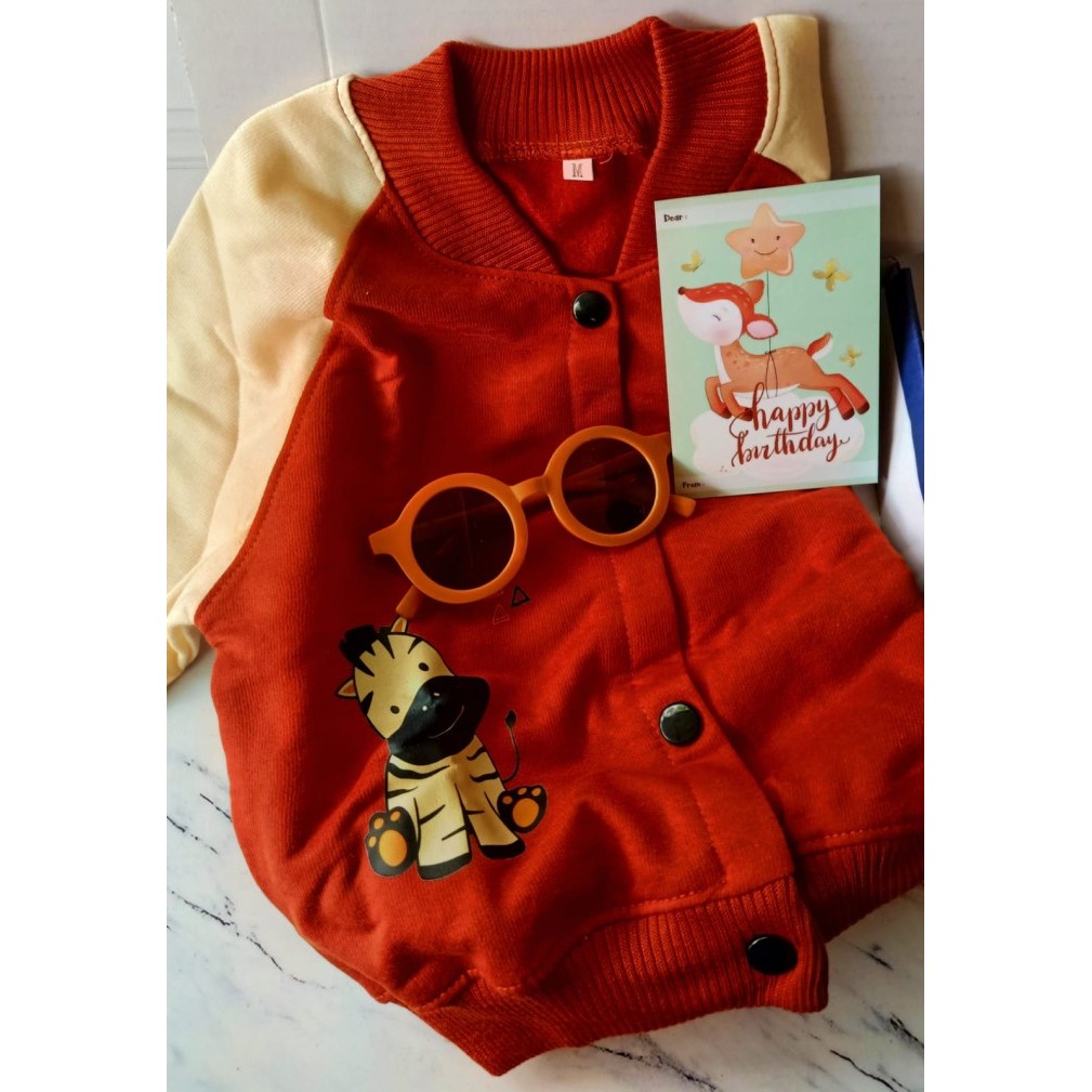 

[Best Seller] Hampers Lebaran Sweater Balita 1 2 3 4 5 Tahun | Kado Ulang Tahun Anak - Olive, L