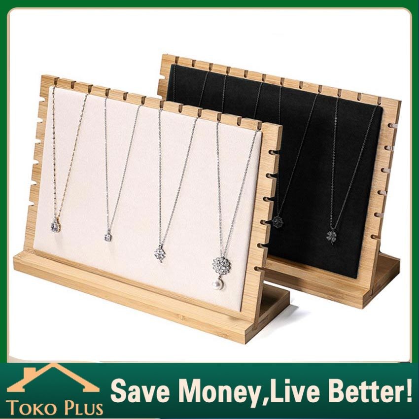 Display Pajangan Kalung kayu / Display Perhiasan Kalung Rak Perhiasan Tempat pajangan kalung Organiz