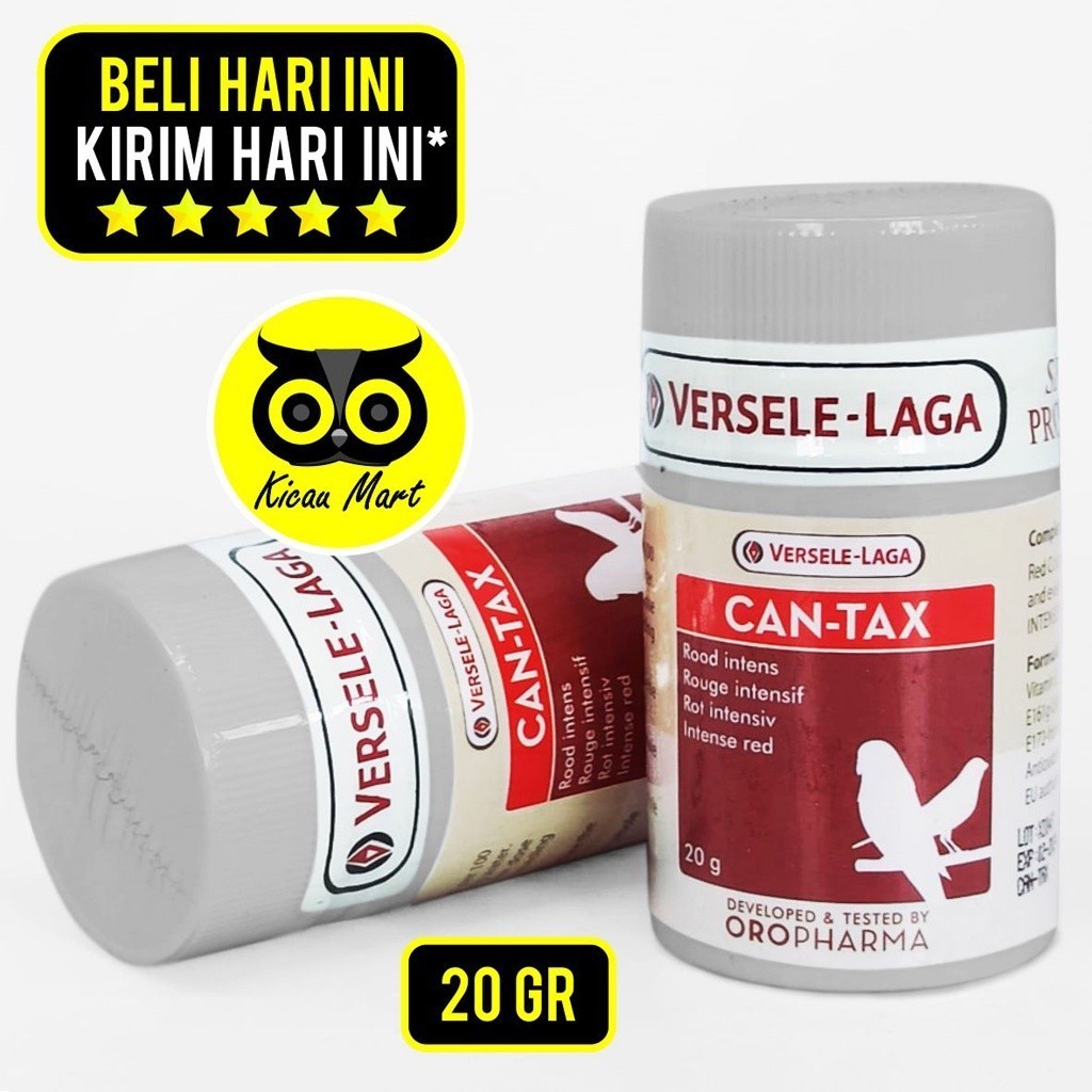 KICAU MART VITAMIN CAN-TAX VERSELE LAGA OBAT PIGMEN PENGUAT WARNA BULU BURUNG KENARI CANARY MERAH CA