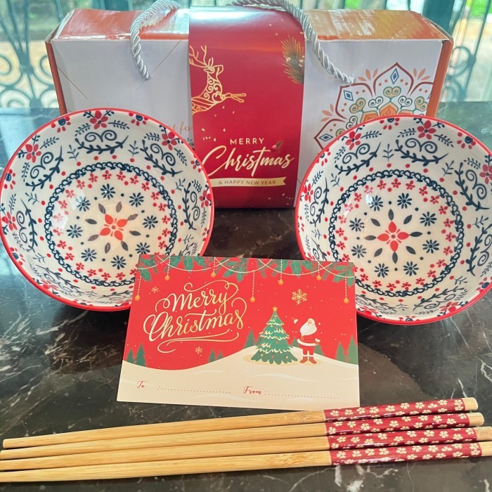 

Best Seller CHRISTMAS HAMPERS 2 MANGKOK+SUMPIT GIFT SET BOX BOWL NATAL KADO PARCEL - ASTER - 2B + 2C