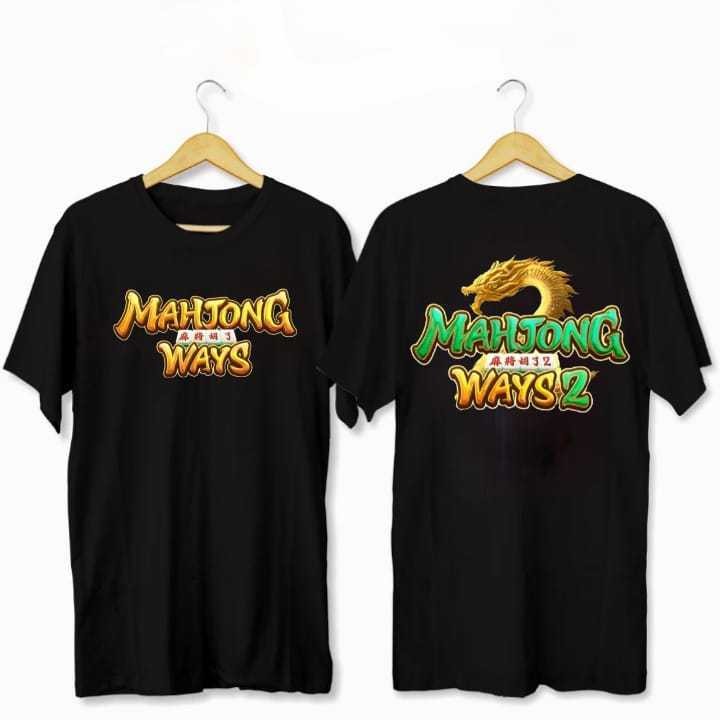 Baju Kaos Distro Game Online Slot Mahjong Ways 2 / Kaos Atasan Cotton Combed / Tshirt Pria Wanita