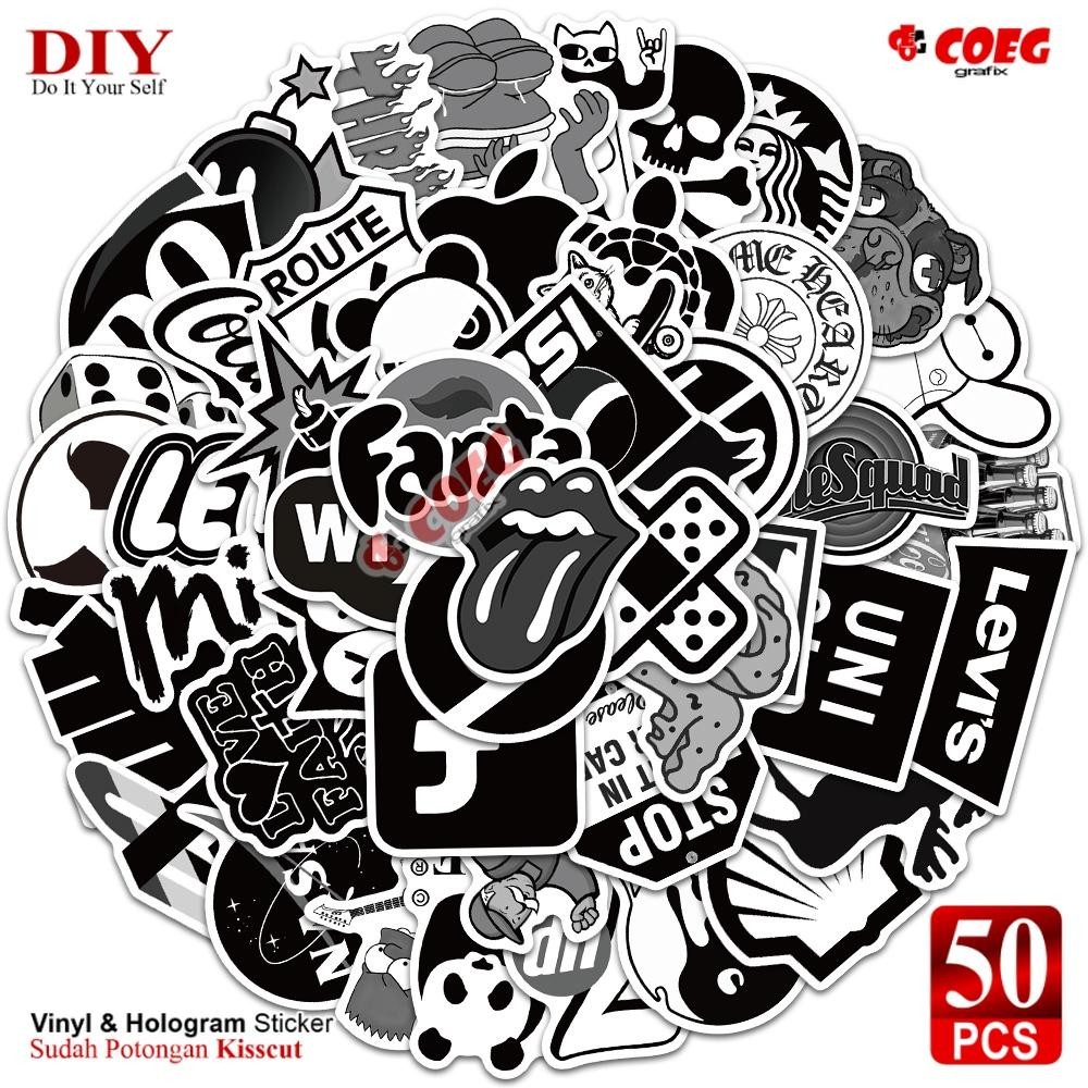 

[50PCS] Hypebeast Stiker Keren CG25 Pack | Gaya Hitam Putih | Decal Vinyl Anti Air | Cocok untuk Helm, Motor, Koper, Laptop, HP, Botol, Gitar & Buku Jurnal