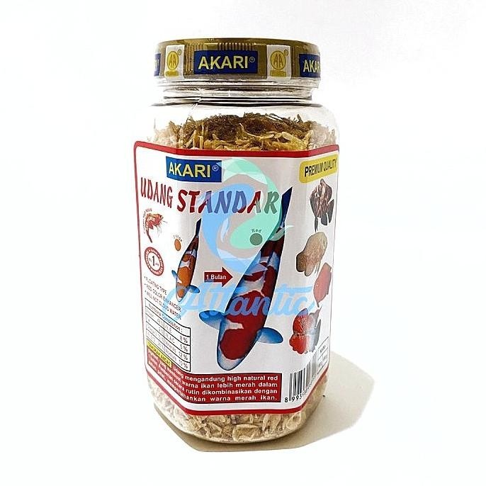 BISA COD Akari Udang Standar Kering 130gr Pakan Ikan Koi Louhan Akari