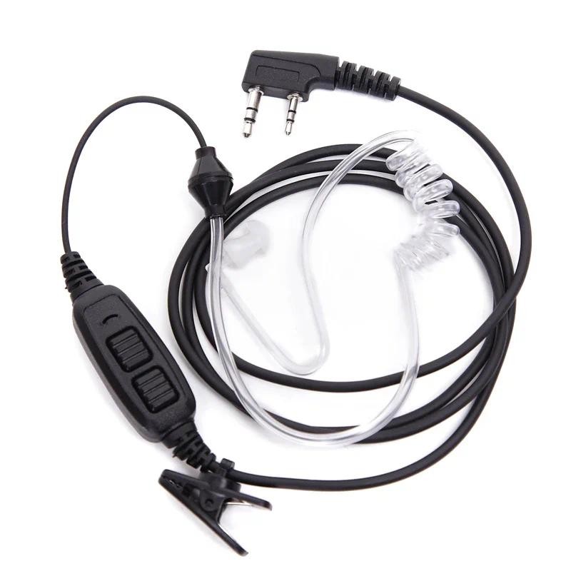 Baofeng Walkie Talkie Two Way Radio UV-82 Covert Air Acoustic Tube Dual PTT Headset for BaoFeng UV-8