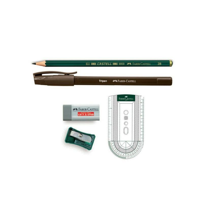 

D3W! Paket Ujian Faber Castell Standard Tempat pensil FABER-CASTELL paket ujian standar standard