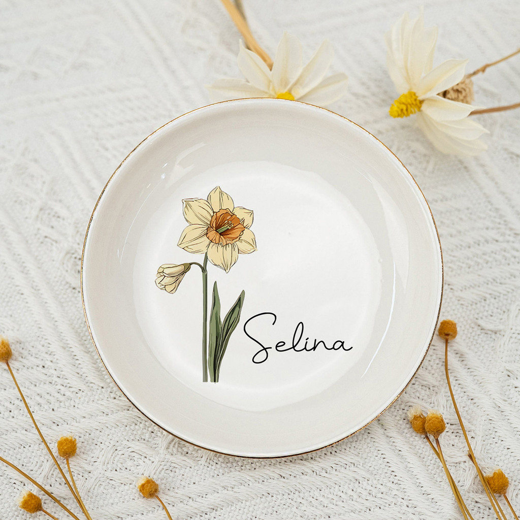 

Personalized Ring Dish Custom Jewelry Dish Birthday Gift for Her Perfect Bridesmaid Gifts Trinket Tray Engagement Wedding Favor