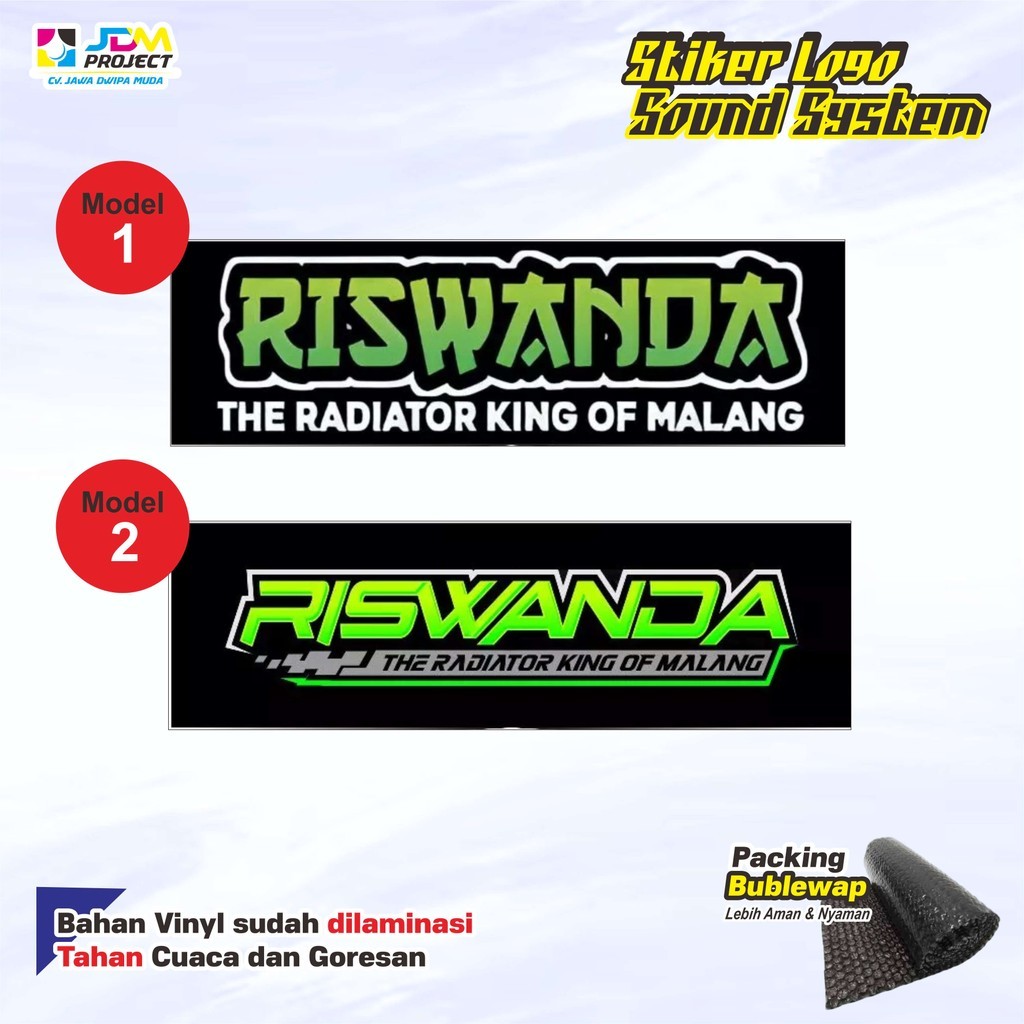 

Cetak Kilat - Stiker Sound System RISWANDA AUDIO Vinyl Laminasi (Bijian)