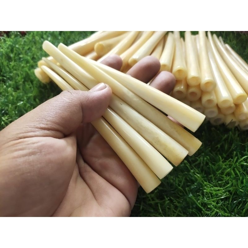MAKRIFATBUSINESS Aksesories Pipa Once TULANG SAPI Kuning 15 cm Kwalitas PREMIUM