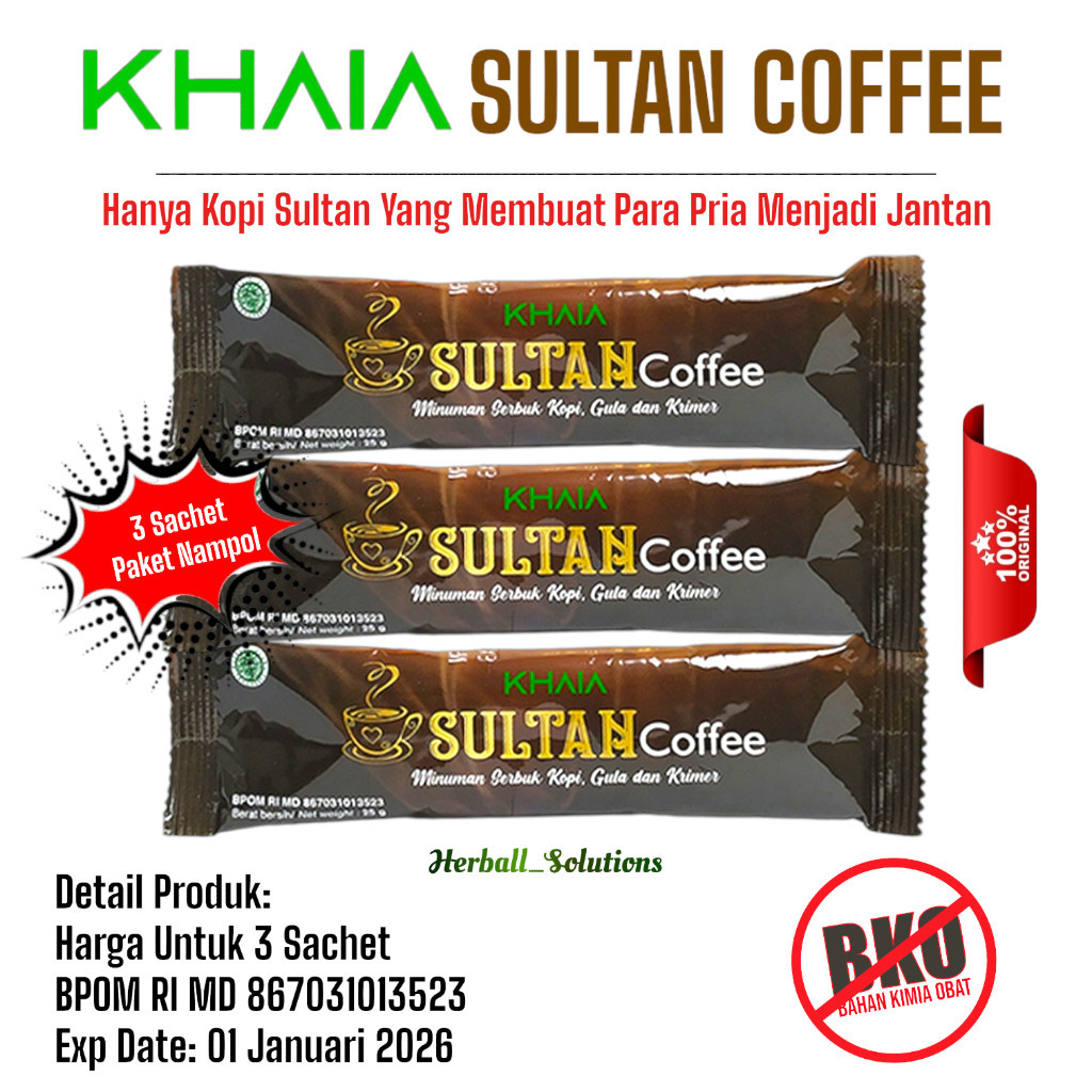 

KOPI SULTAN KHAIA 3 SACHET ORIGINAL