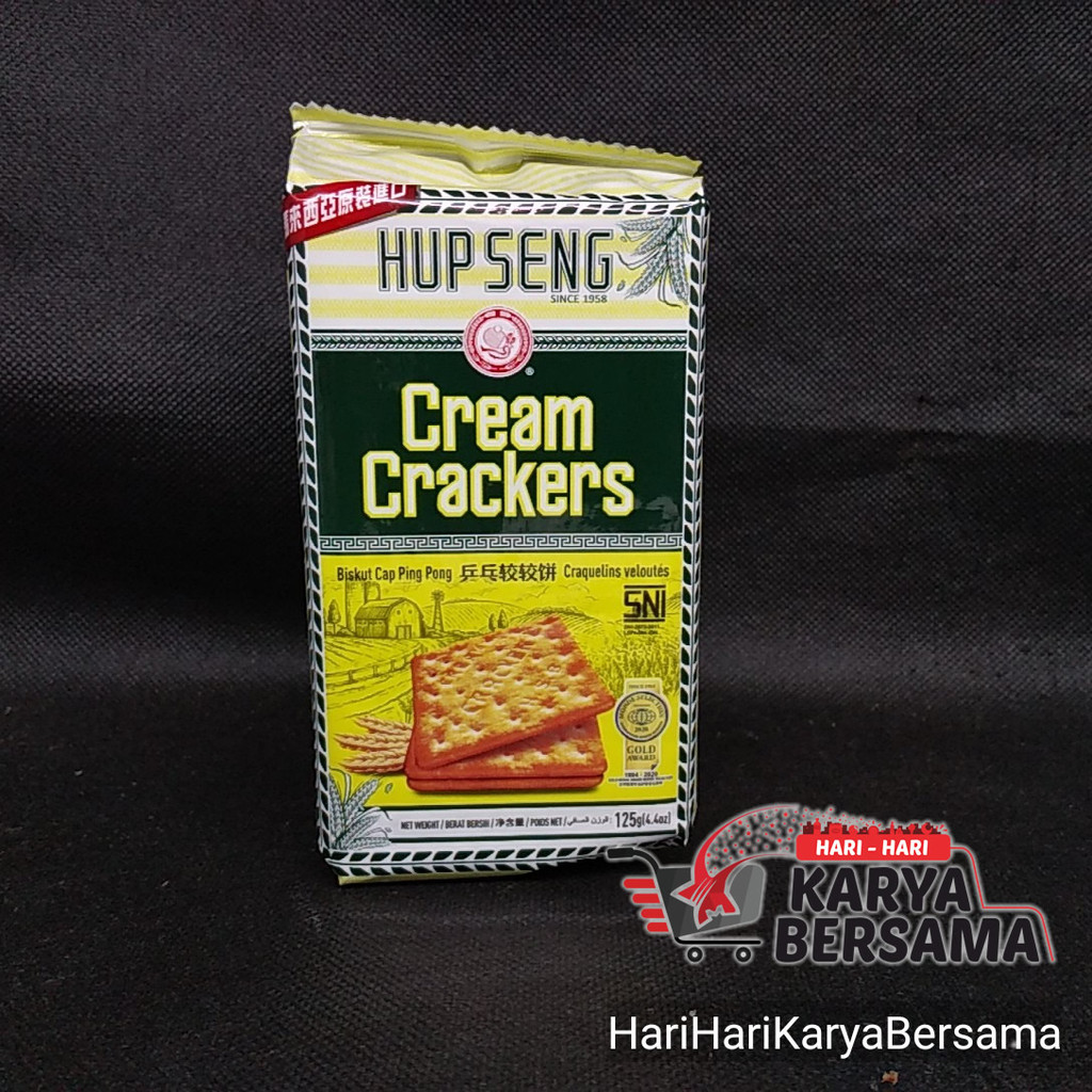 

MAKANAN RINGAN BISKUIT HUP SENG CREAM CRACKERS 125GR