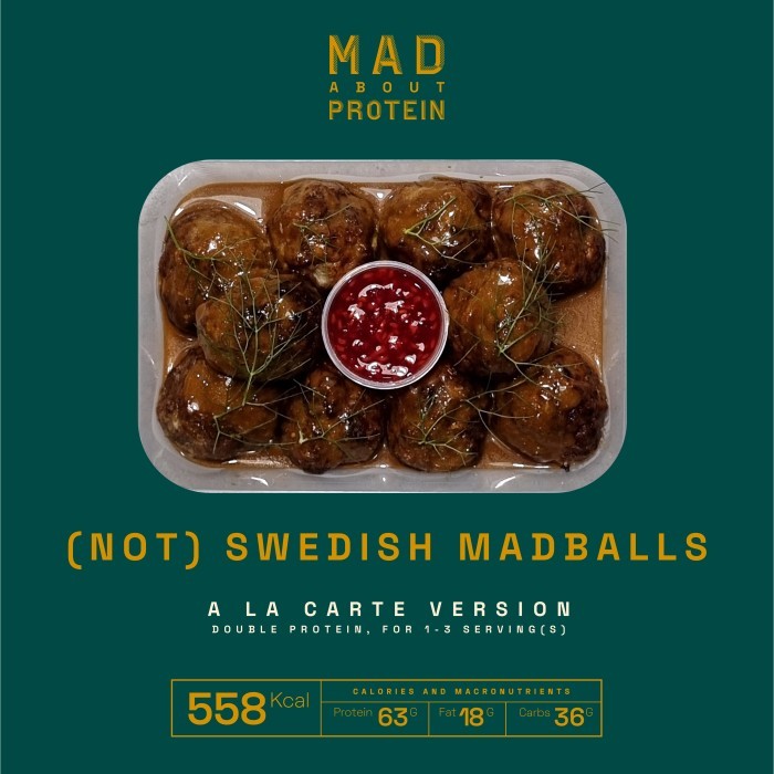 

[ALA CARTE] (Not) Swedish Madballs - MAD ABOUT PROTEIN Frozen Mealprep