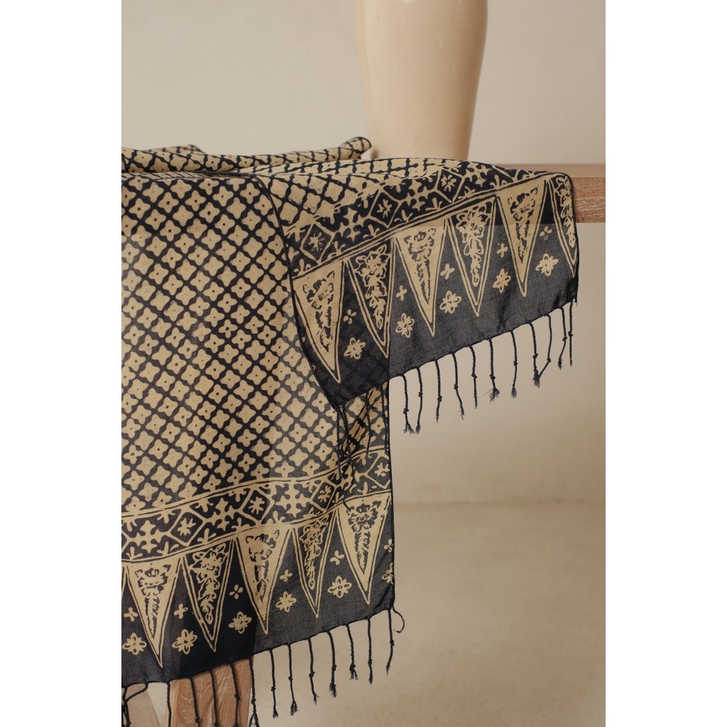 BATIK RATU - Scarf Batik Wora Wori - Blue DNC