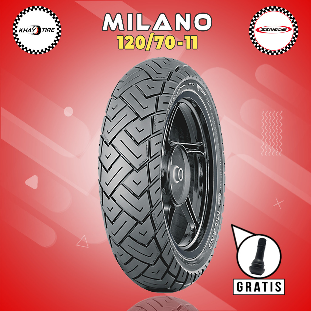 Ban Motor Vespa Matic ZENEOS MILANO 120/70 Ring 11 Tubeless