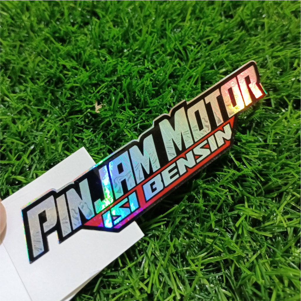 

Cut Stiker viral | kata-kata | pinjam motor | vinyl Glossy/Hologram stiker potongan presisi terbaru stiker kecil pinjam motor