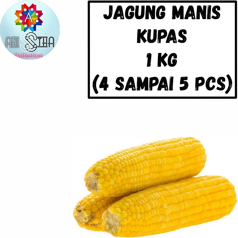 

Jagung Manis Sudah Di kupas 1 Kg (4 sd 5 Pcs)