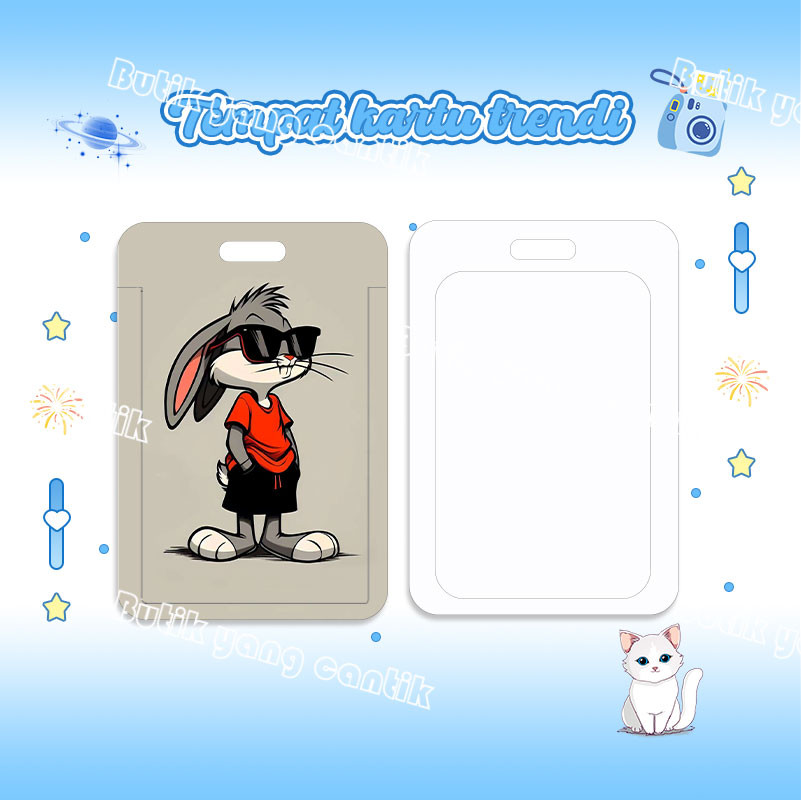 

ID Card Holder, Tempat kartu Bugs Bunny yang lucu, cocok untuk kantor/sekolah, kartu pelajar/kartu transportasi, kartu akses, KTP, Flazz, kartu kredit elektronik dan uang elektronik.