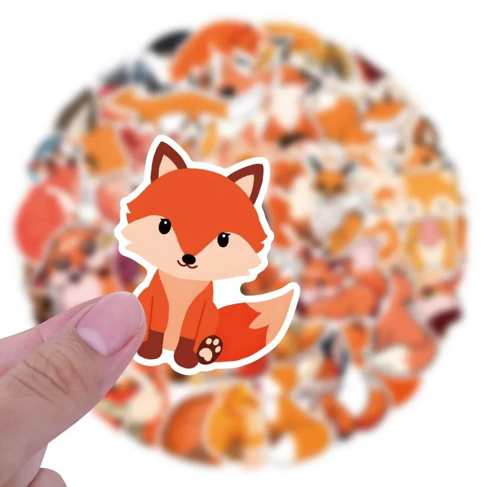 

60Pcs Kawaii Lovely Fox Stickers Children Stationary Notebook Refrigerator Vinyl Decal DIY Sticker for Kids Girls Toy Gift