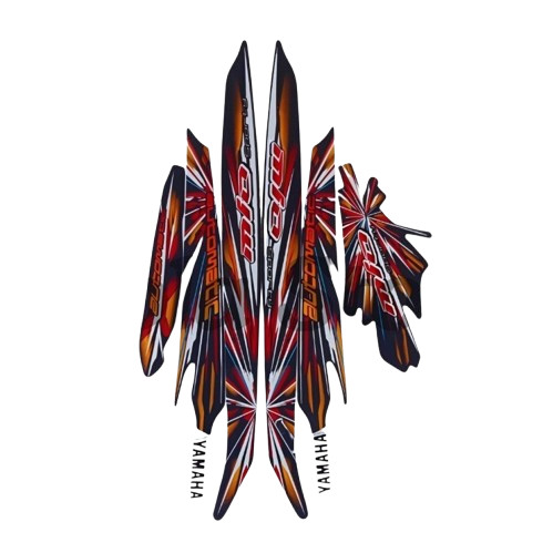 List Body Motor Stiker Sticker Striping Ori Mio Sporty 2008 Hitam Terlaris Termurah Terbaik