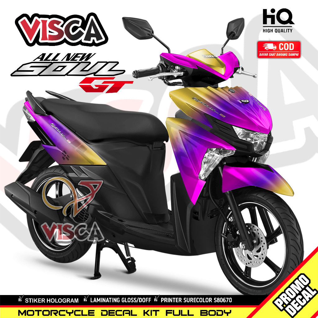 Decal Soul GT 125 Full Body Stiker Mio Soul GT 125 Full Body Striping Mio Soul GT 125 Full Body BUNG