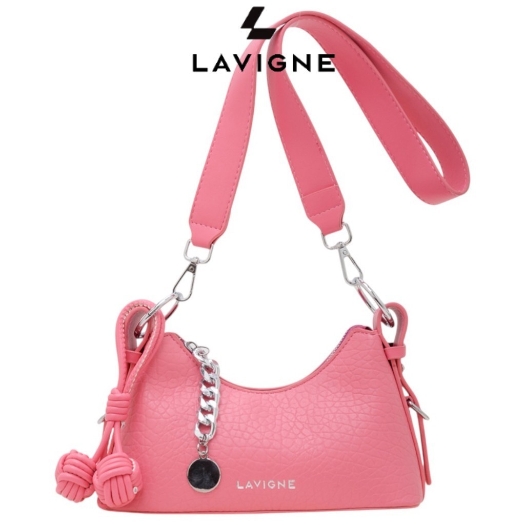 LAVIGNE Tas Wanita Rantai Mini Tas Bahu Kulit Wanita Tas HP Cewek Cantik