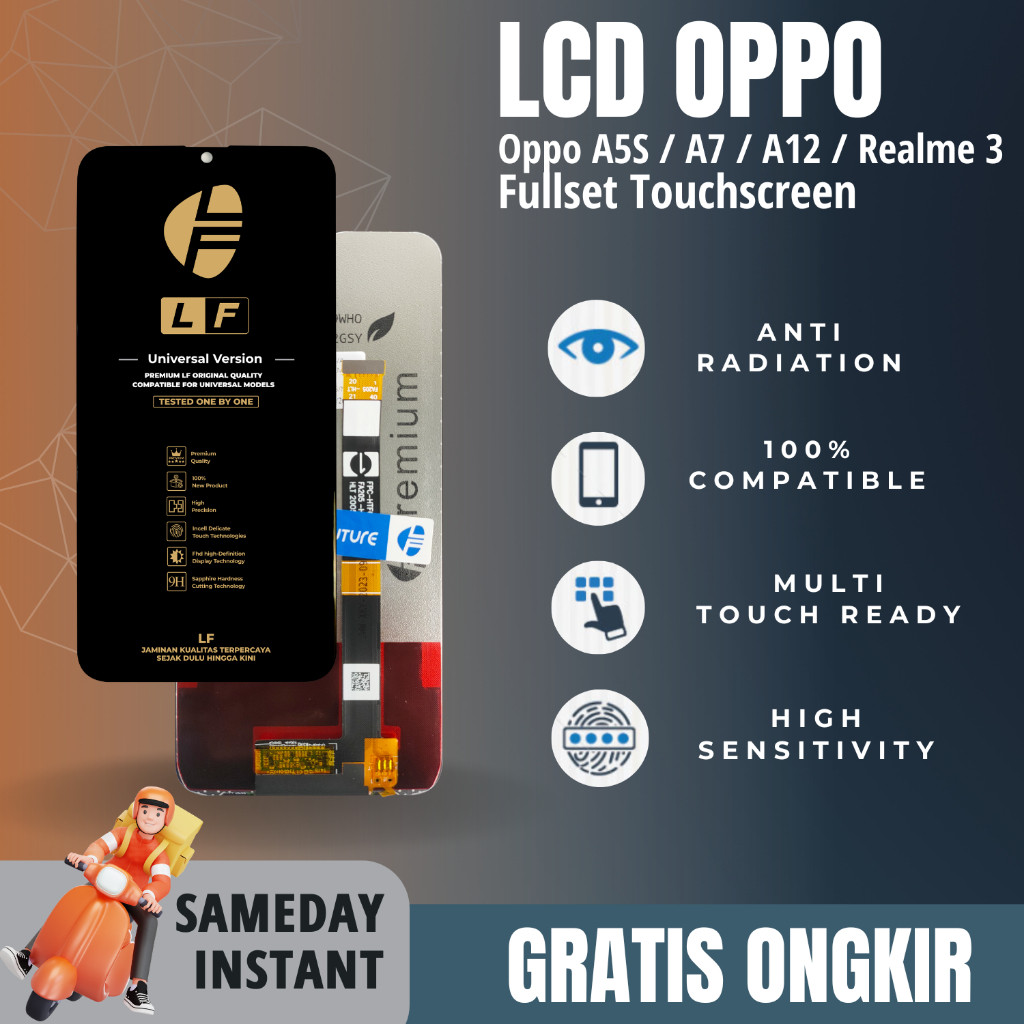 LF - LCD Oppo A5S / Oppo A7 / Oppo A12 / Realme 3 Universal Fullset Touchscreen