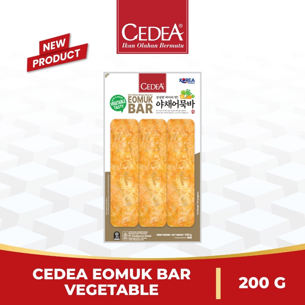 

Cedea Eomuk Bar Vegetable - Fish Cake Korea 200 Gram