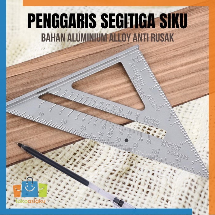 

Penggaris Siku Mistar Segitiga Bahan Aluminium Aloy VK18