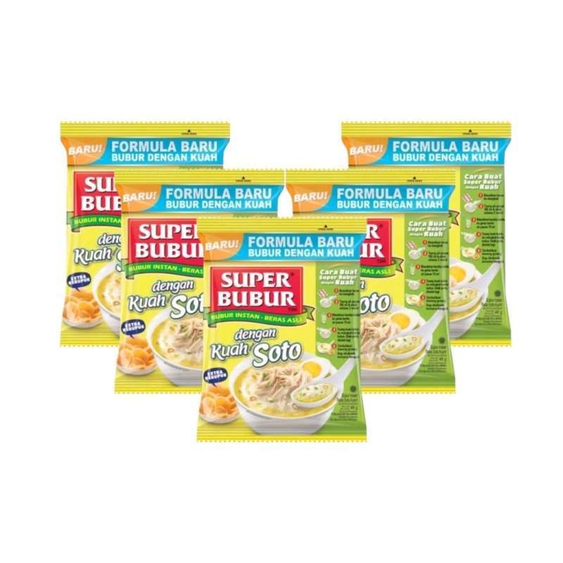 

Super Bubur Kuah Soto Instan 46gr x 5pcs