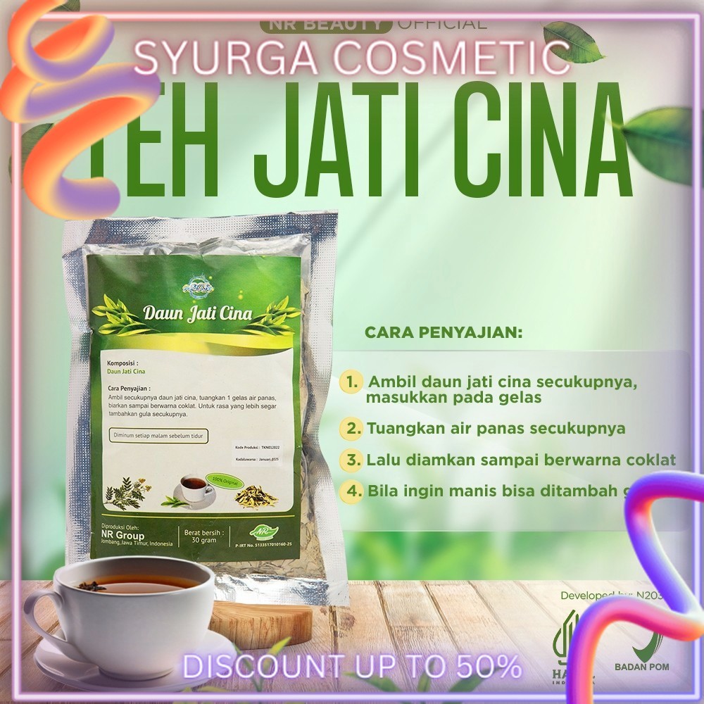 

N203R Teh Jati Cina Original NR Beauty 30gr ( PIRT )