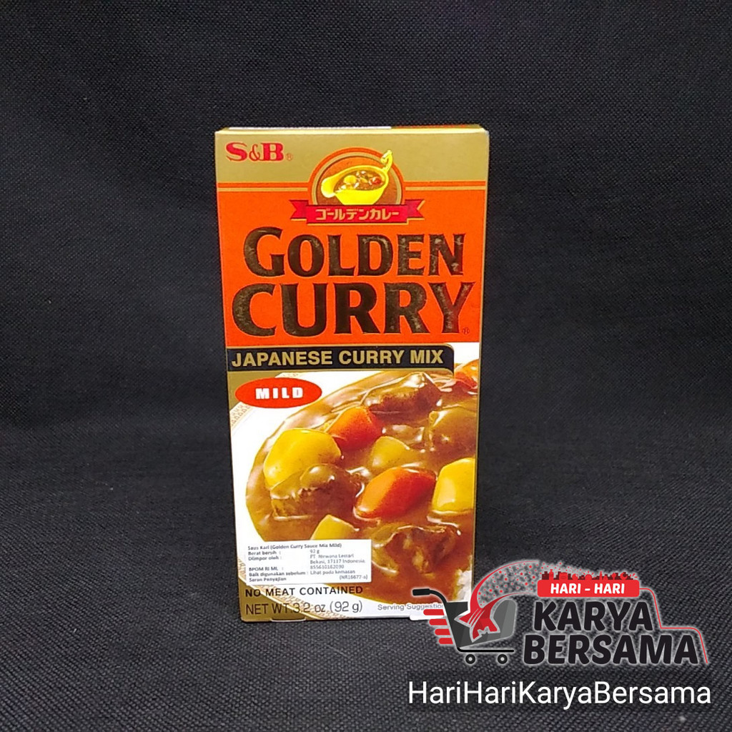 

BUMBU MASAK INSTAN S&B GOLDEN CURRY SAUCE MIX MILD 92GR