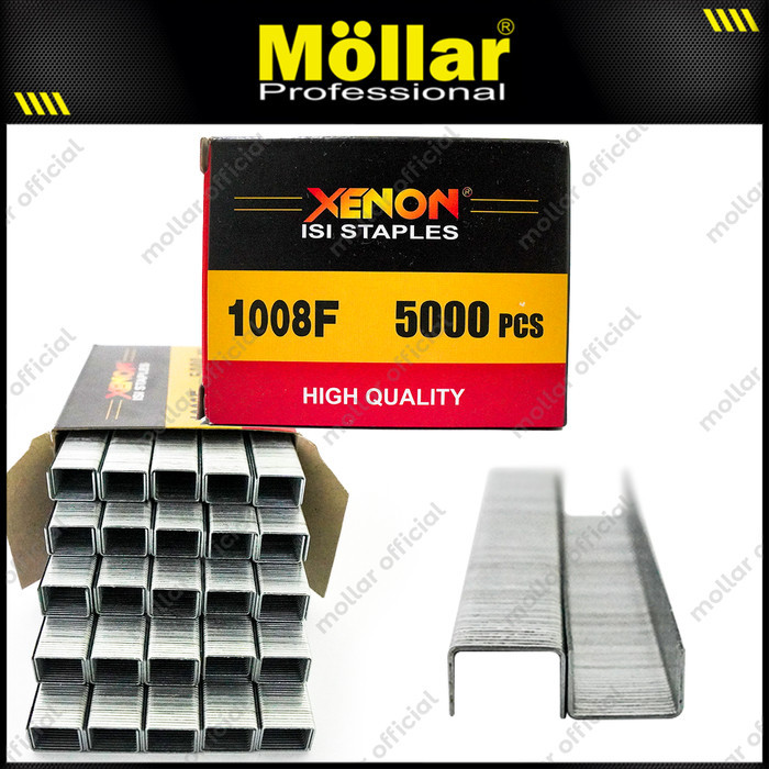

XENON 1008F Refill Staple Gun 8 mm Isi Staples Tembak 1 Pak 5.000 pcs – Kawat Staples Berkualitas untuk Berbagai Kebutuhan - Obi Teknik