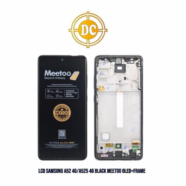 LCD TOUCHSCREEN + FRAME SAMSUNG GALAXY A52 4G/A525 A52 5G/A526 BLACK MEETOO ORIGINAL OLED