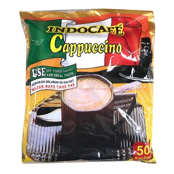 

New Item INDOCAFE CAPPUCCINO CREAMY 1250g (50X25g)