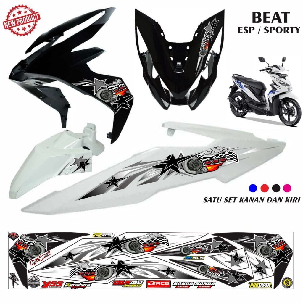 STRIPING VARIASI BEAT SPORTY ESP 2016 - 2018 VARIASI VARIASI
