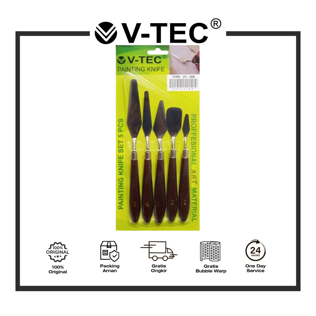

V-TEC PISAU PALET LUKIS SERBAGUNA PAINTING KNIFE TYPE VT 005