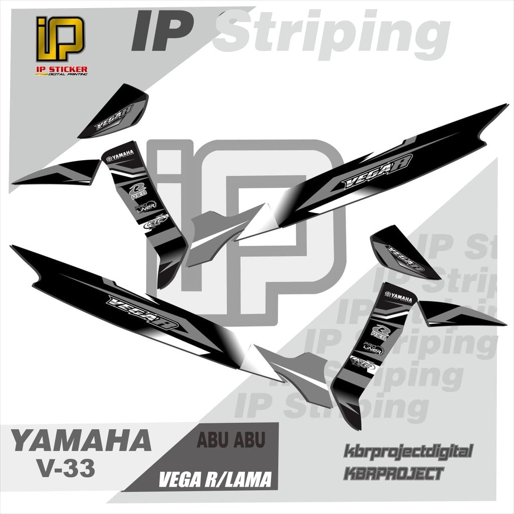 Striping Vega R Lama Motor Yamaha Vega R Lama Motor Sticker Variasi