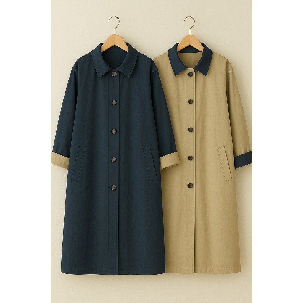 Laura Tunik Jumbo Linen Rami Long Tunic Korean Style Premium Big Size Atasan Panjang Longgar