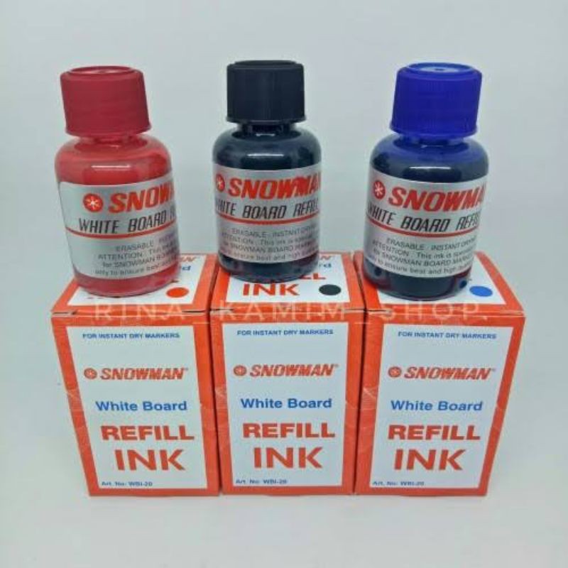 

Snowman Whiteboard Ink Original – Tinta Spidol Refill untuk Tulis Ulang Lebih Hemat
